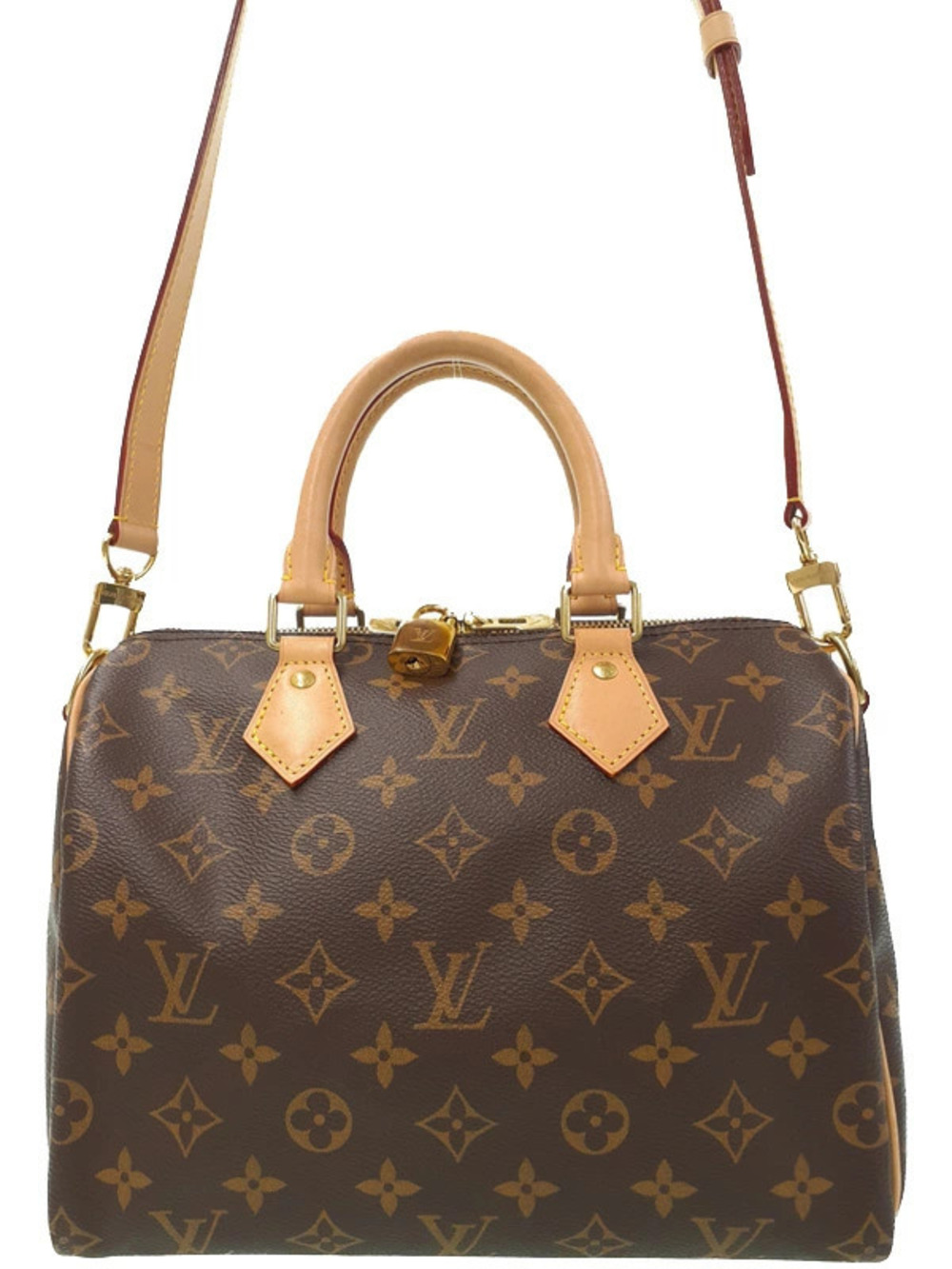 Louis Vuitton Monogram Speedy brown Bandouliere Bag